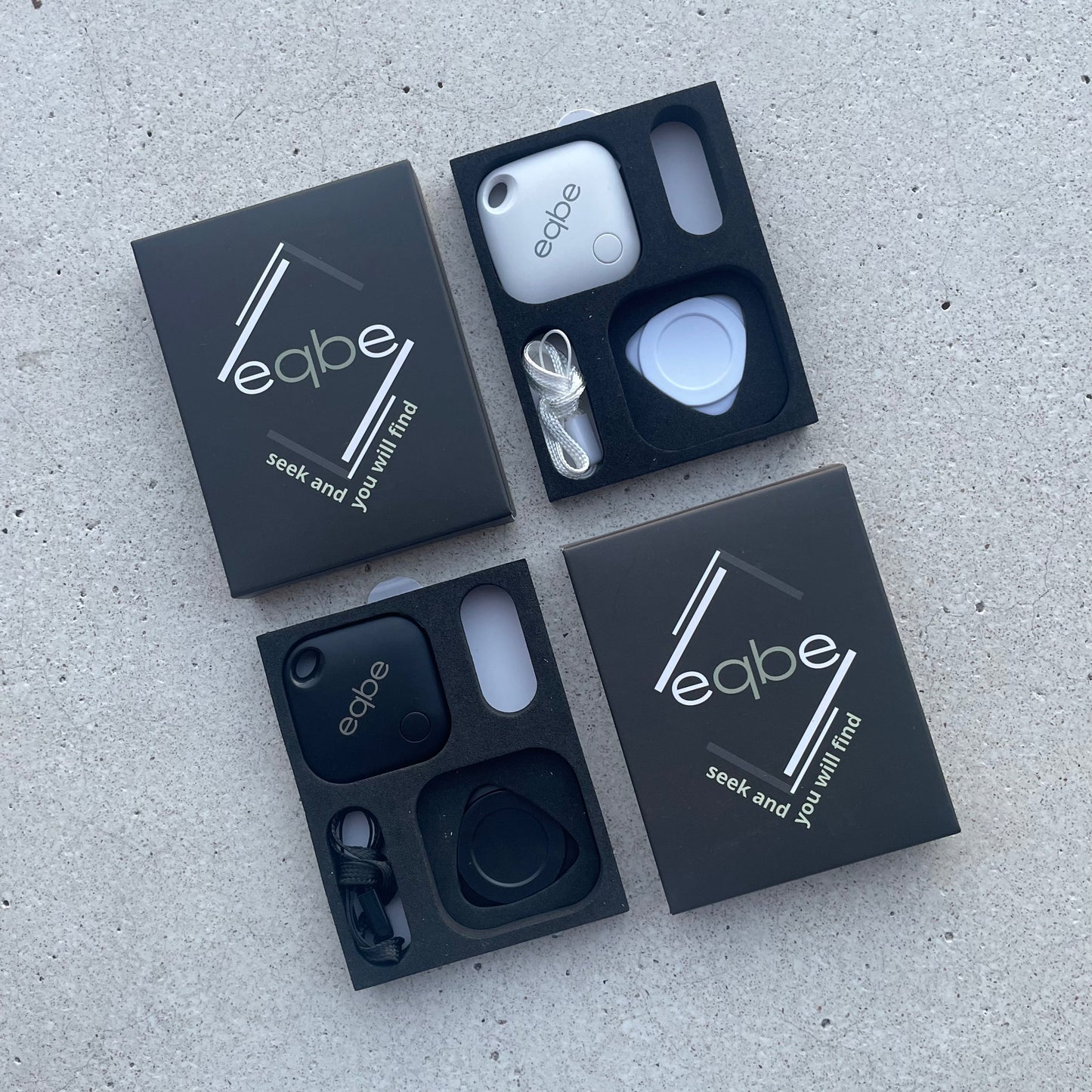 eqbeTag Pack 3 blancos - Localizadores Smart para iPhone