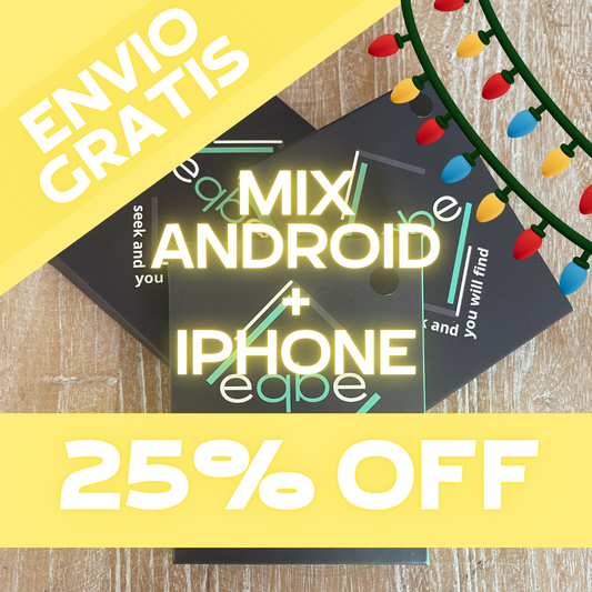 eqbeTag Pack 3 Mix iPhone y Android - Localizadores Smart